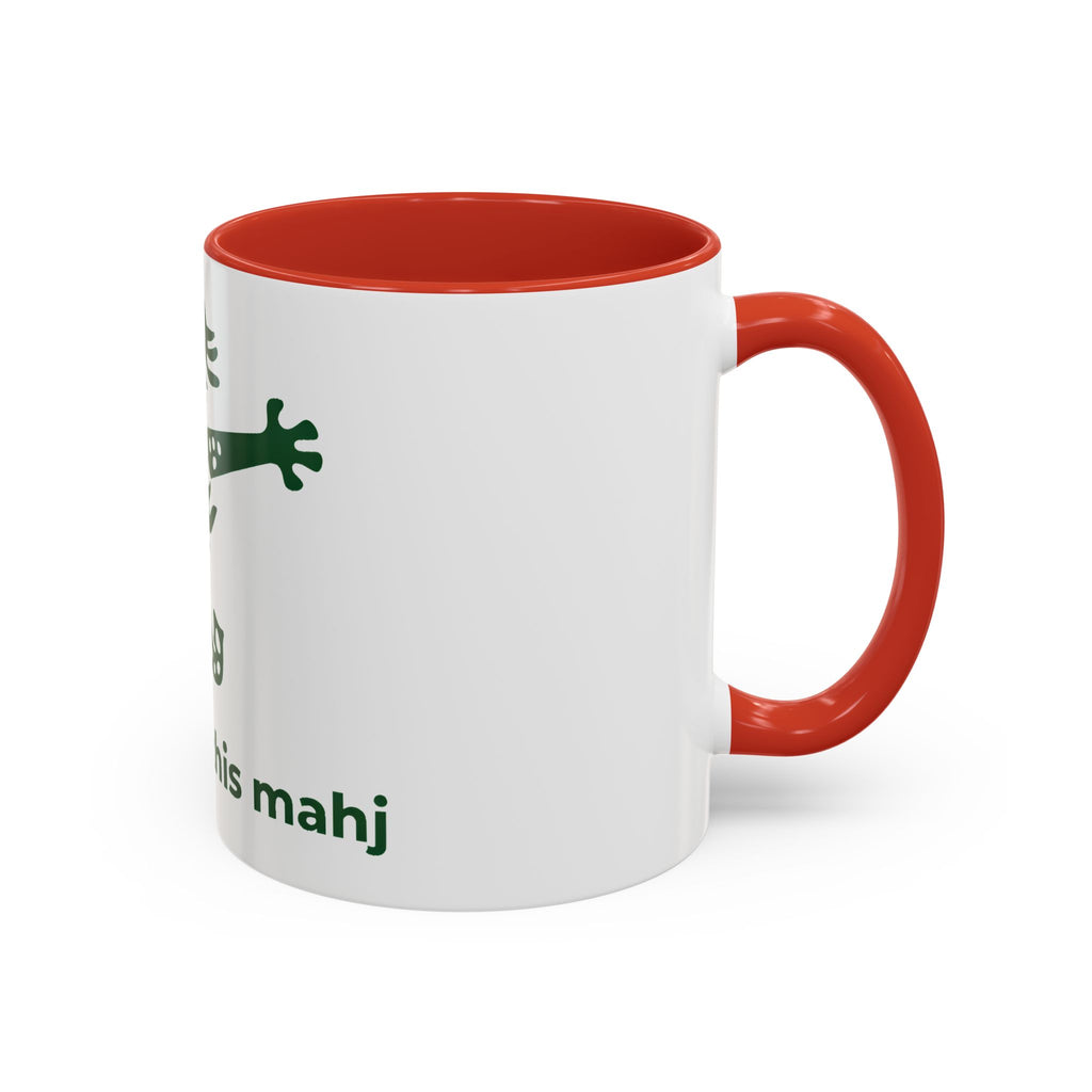 Cute Mahjong Coffee Mug | Green Dragon | I love you this mahj