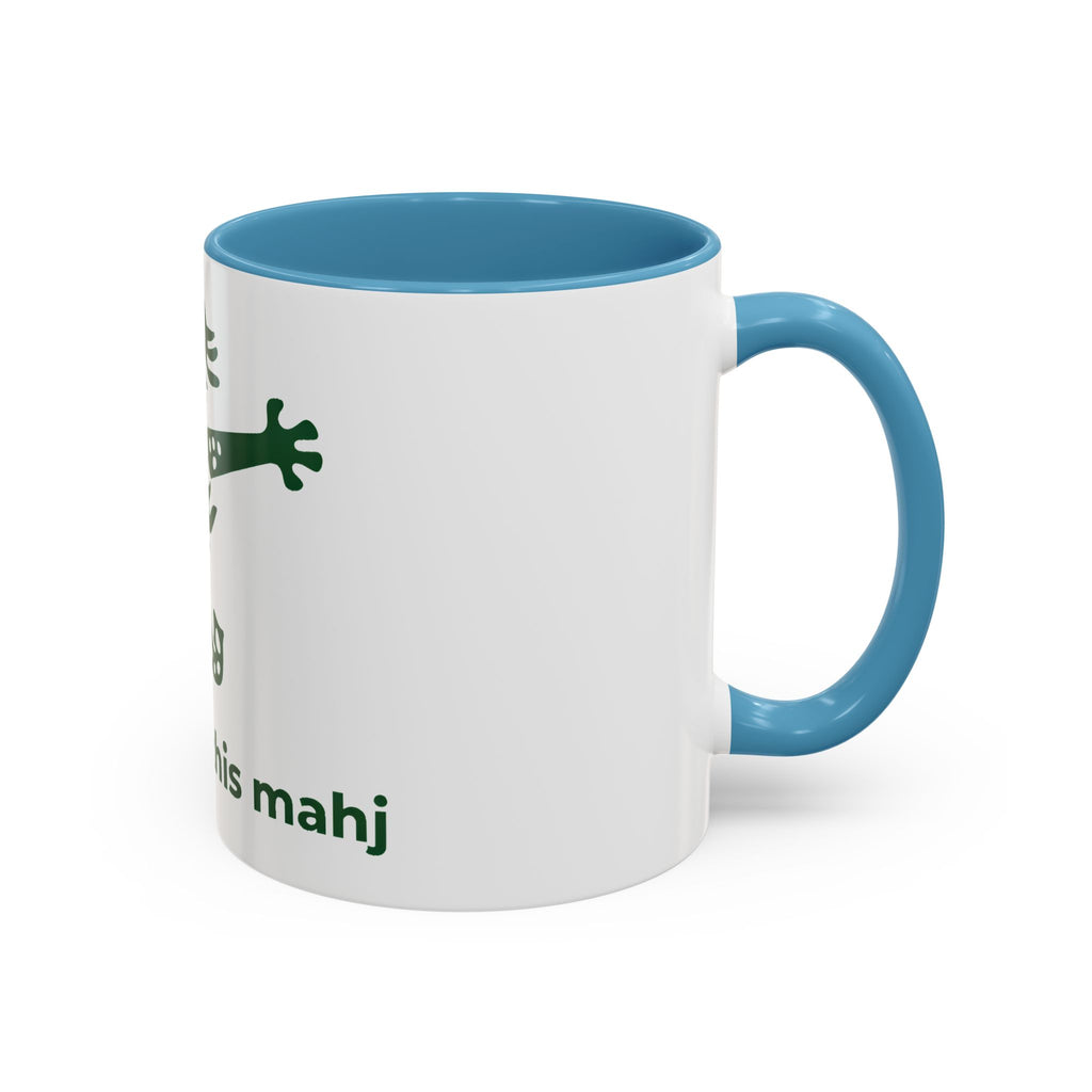 Cute Mahjong Coffee Mug | Green Dragon | I love you this mahj