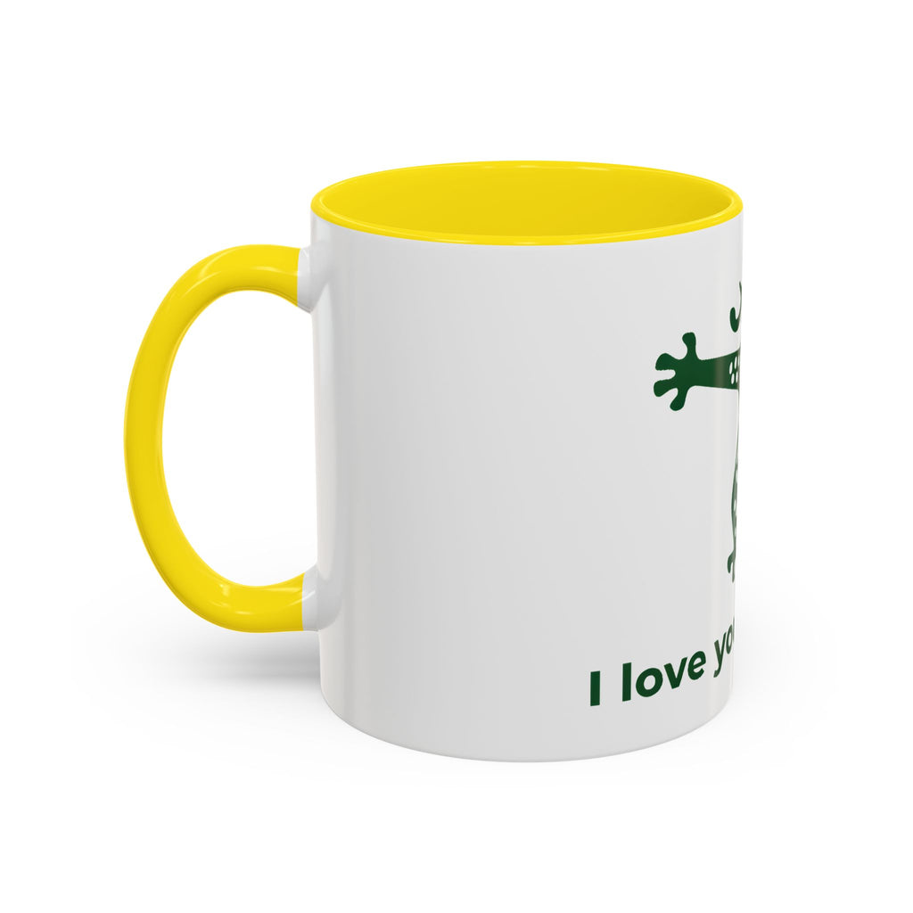Cute Mahjong Coffee Mug | Green Dragon | I love you this mahj