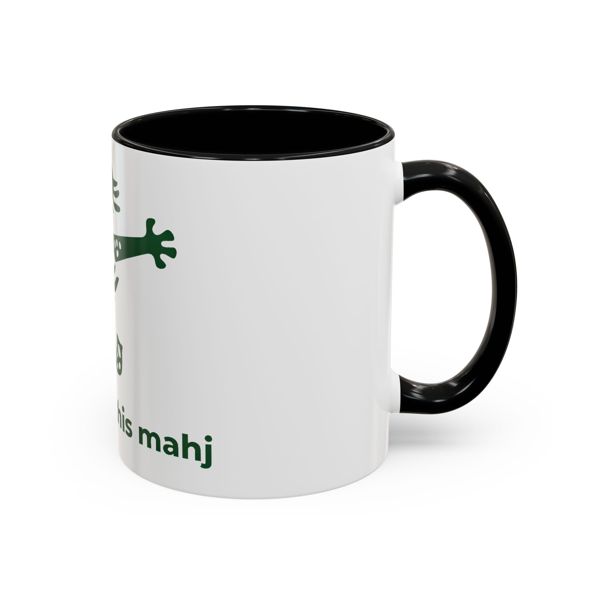 Cute Mahjong Coffee Mug | Green Dragon | I love you this mahj