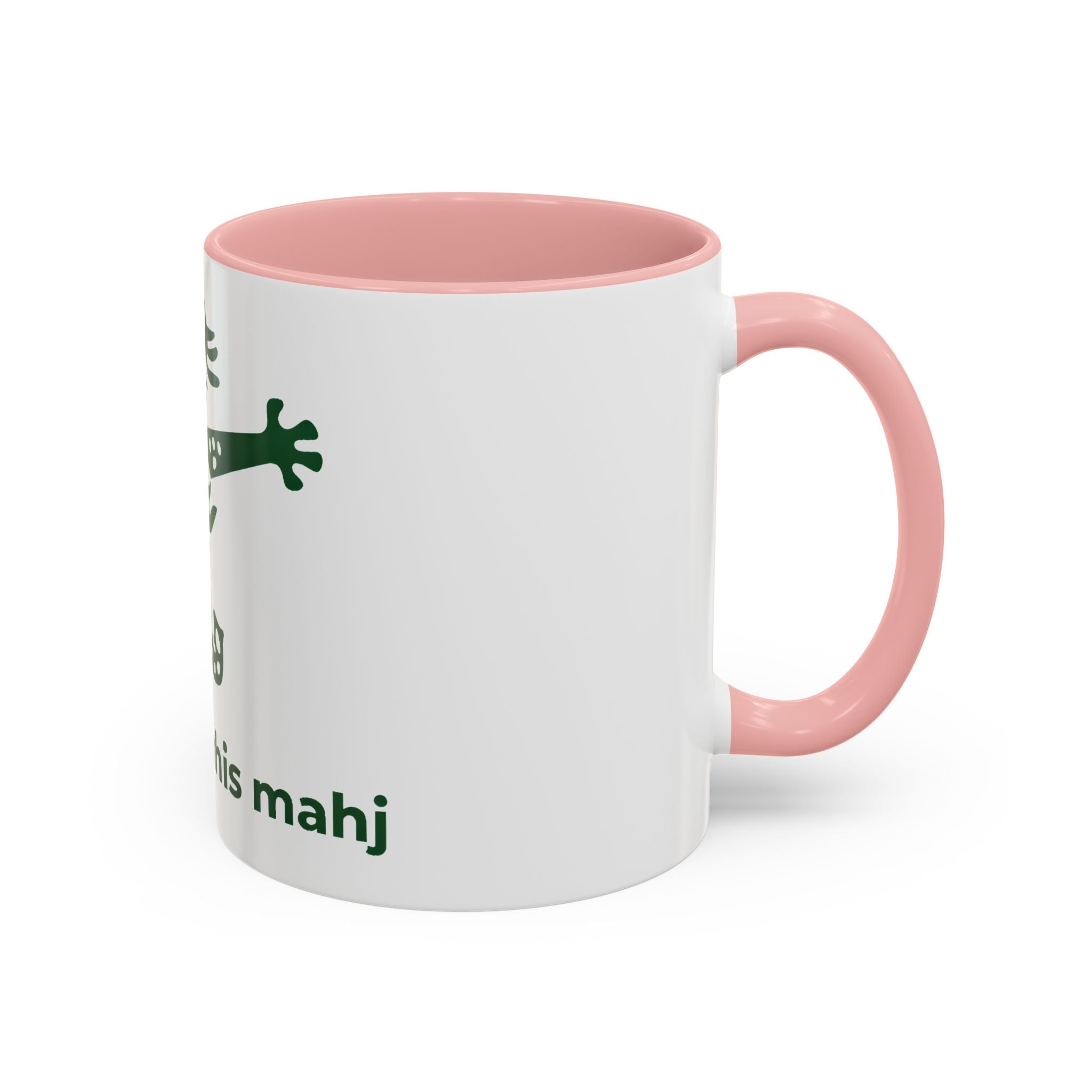 Cute Mahjong Coffee Mug | Green Dragon | I love you this mahj