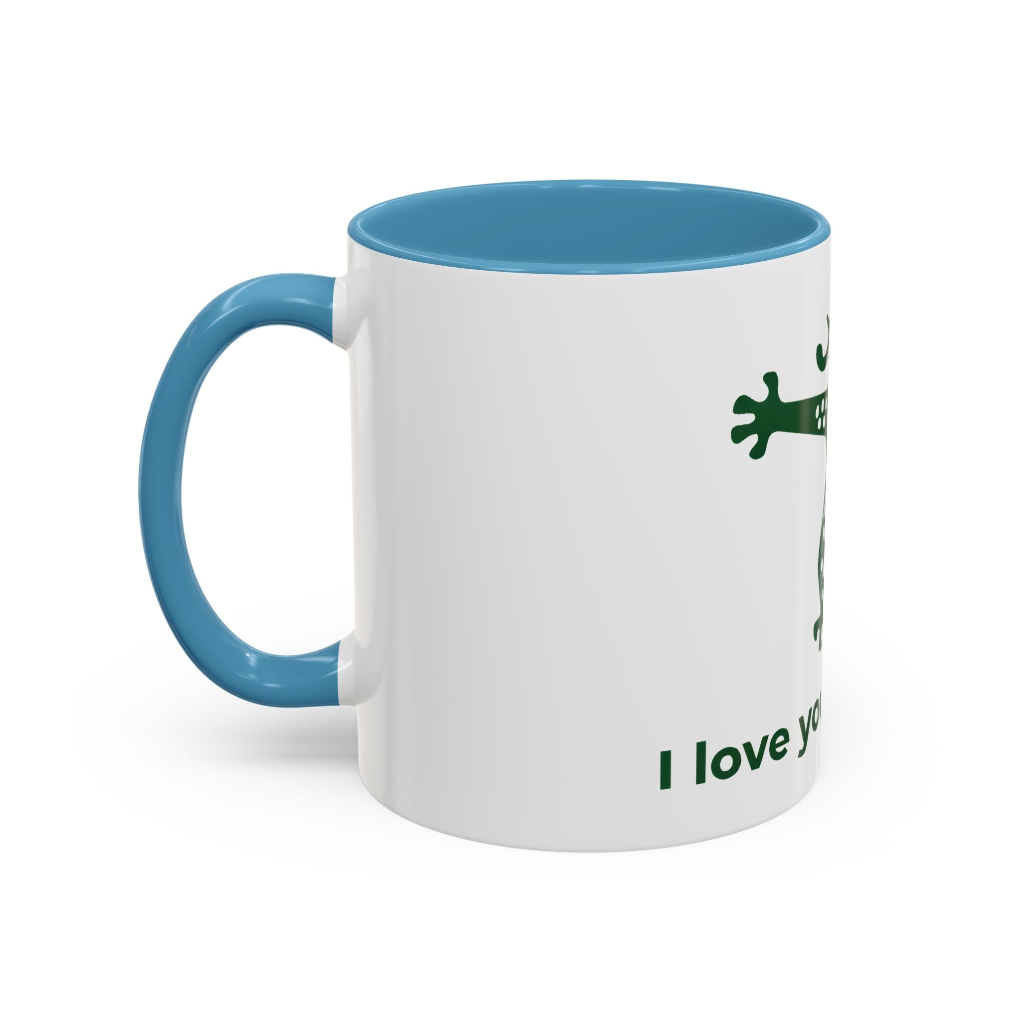 Cute Mahjong Coffee Mug | Green Dragon | I love you this mahj