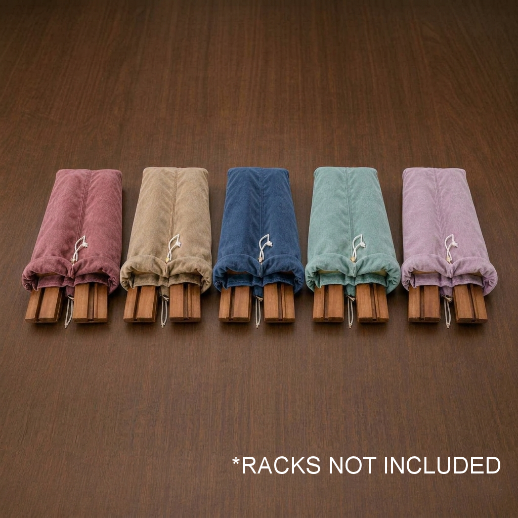 Velvet Mahjong Rack Bag | Extra Thick | 4 Compartments | Bag for Mah Jongg Racks