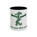 Cute Mahjong Coffee Mug | Green Dragon | I love you this mahj
