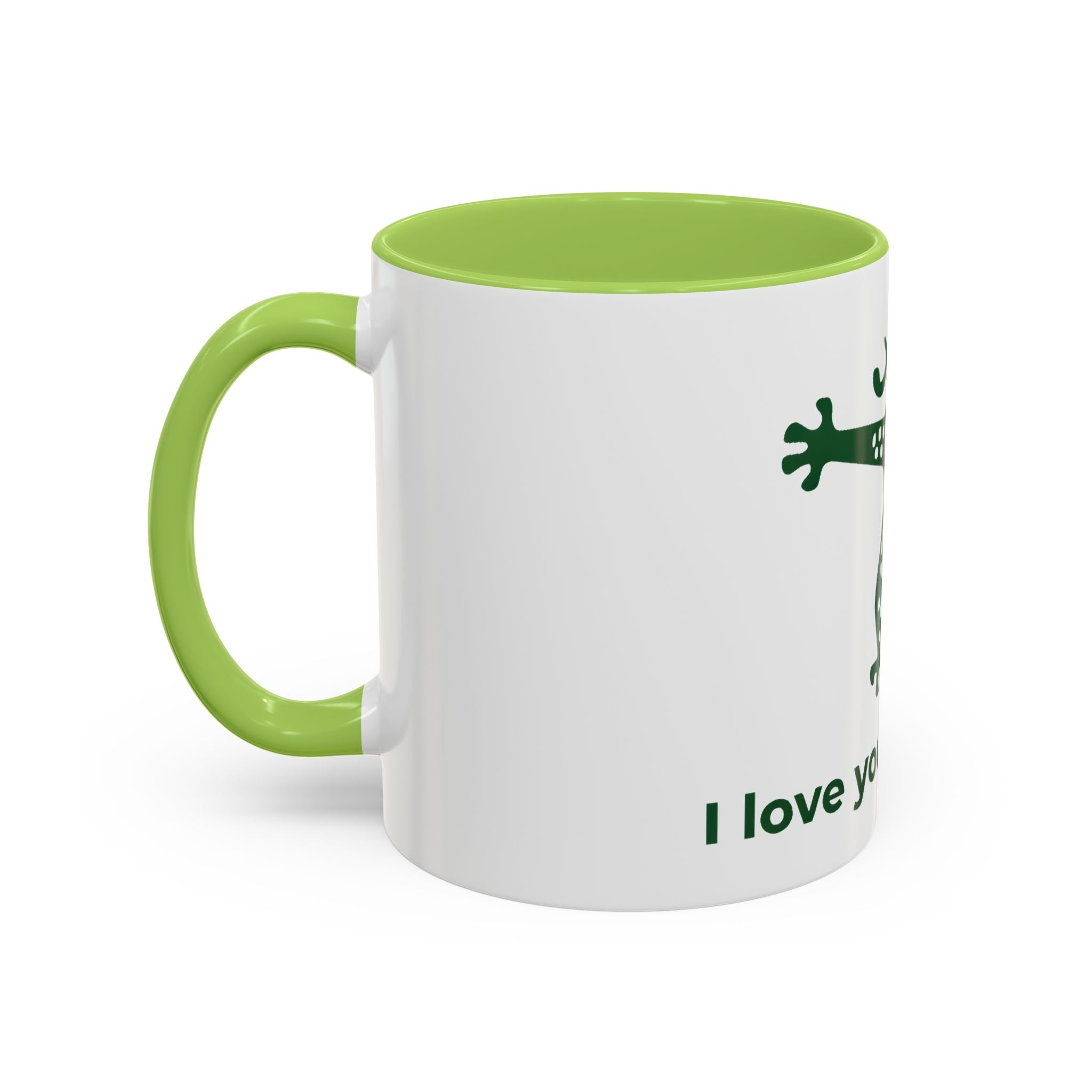 Cute Mahjong Coffee Mug | Green Dragon | I love you this mahj