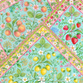 Complete custom fruit salad series three-pack value bundle of premium fabric tabletop mahjong mats.