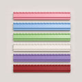 20 Inch Mahjong Racks | Set of 4 Real Wood Tile Racks with Magnetic Scalloped Pushers | Choice of 6 Colors | Mah Jongg Racks